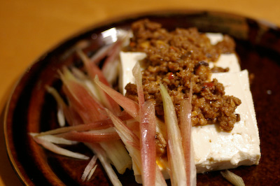 豆腐と肉味噌